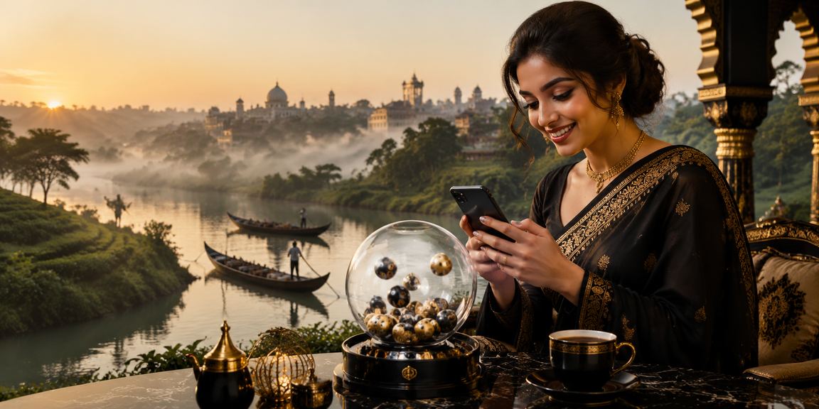 বরিশালের চা বাগানে লটারি খেলার আনন্দঘন মুহূর্ত